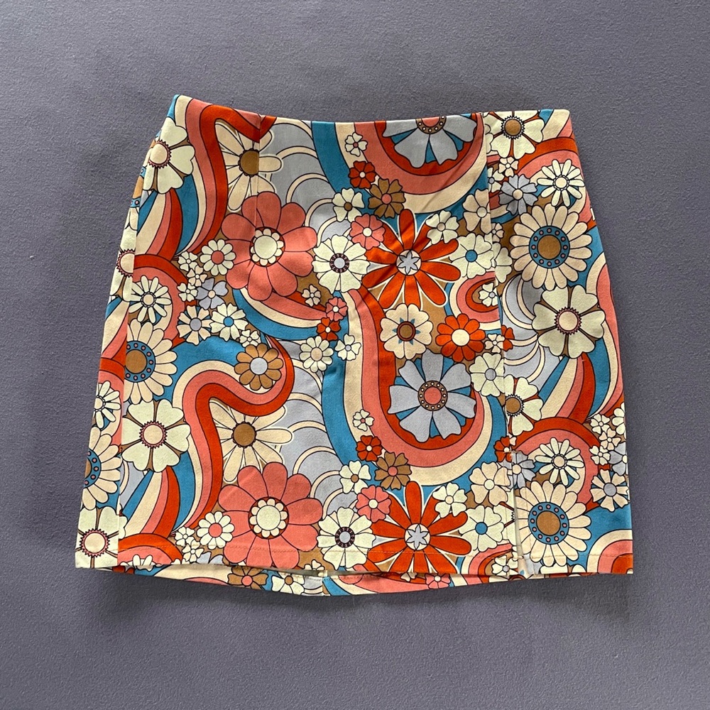 Art Class (Target Kids) Retro Floral Mini Skirt